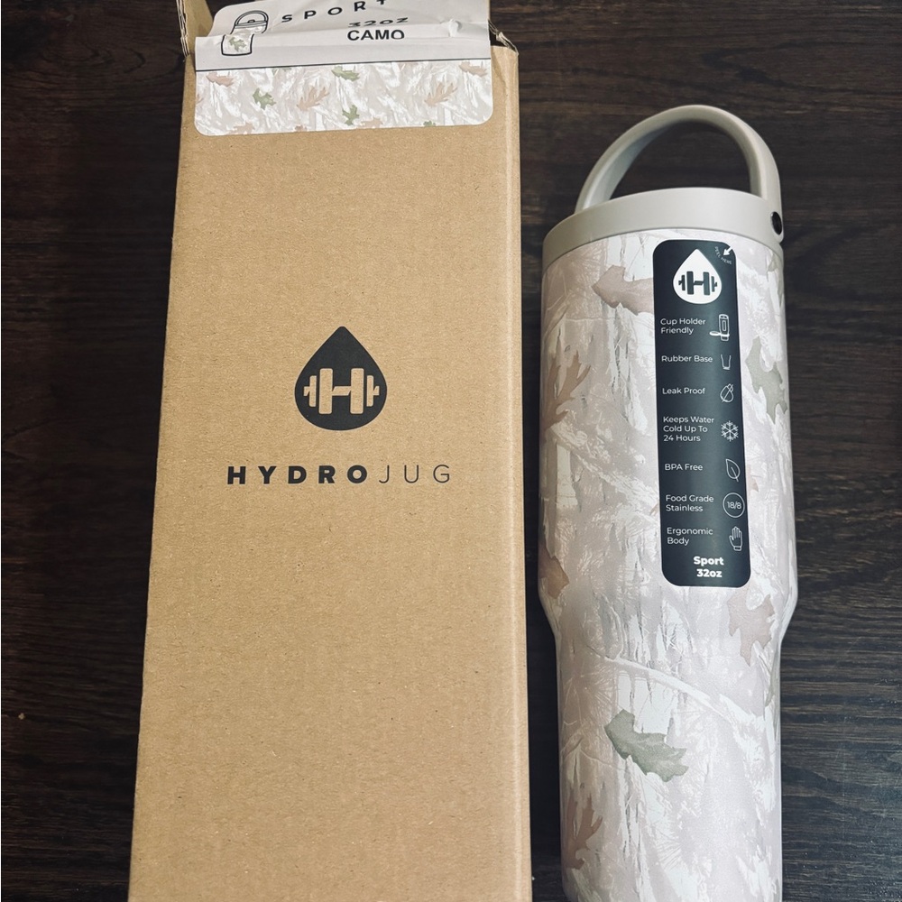 HydroJug Silver Lid Water Bottle